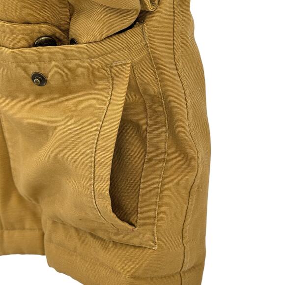 Eddie Bauer Men's Chore Coat SZ Large Tall Field Jacket Distressed Goose Down - Picture 6 of 16